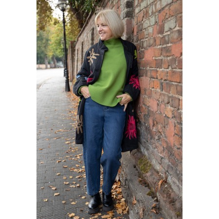 NOEN Embroidered Coat - Grey