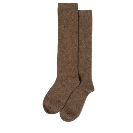 Chalk Cosy Cashmere Wool Lounge Socks - Beige