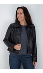Robell Black 90 Hilda Faux Leather Jacket  