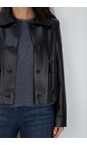 Robell Black 90 Hilda Faux Leather Jacket  