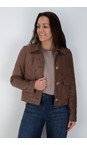 Robell Almond 18 Hilda Stretch Suede Jacket  