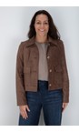 Robell Almond 18 Hilda Stretch Suede Jacket  