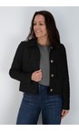 Robell Black 90 Hilda Black Stretch Suede Jacket  