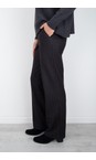 Robell Dark Grey 99 Britt Pinstripe Wide Leg Trouser  