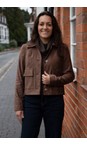 Robell Almond 18 Hilda Stretch Suede Jacket  