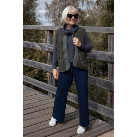 Lyssé Erin Indigo Wide Leg Denim Jean - Blue