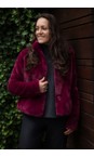 RINO AND PELLE Sugar Plum Vie Sugar Plum Faux Fur Jacket  