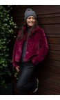 RINO AND PELLE Sugar Plum Vie Sugar Plum Faux Fur Jacket  
