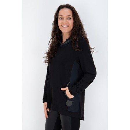 Naya Naya Contrast Trim Hooded Top - Green