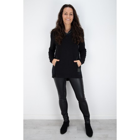 Naya Naya Black Leatherette Legging - Black