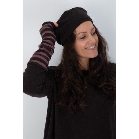 Mama B Cotto R Riga Moro Wide Stripe Gloves - Purple