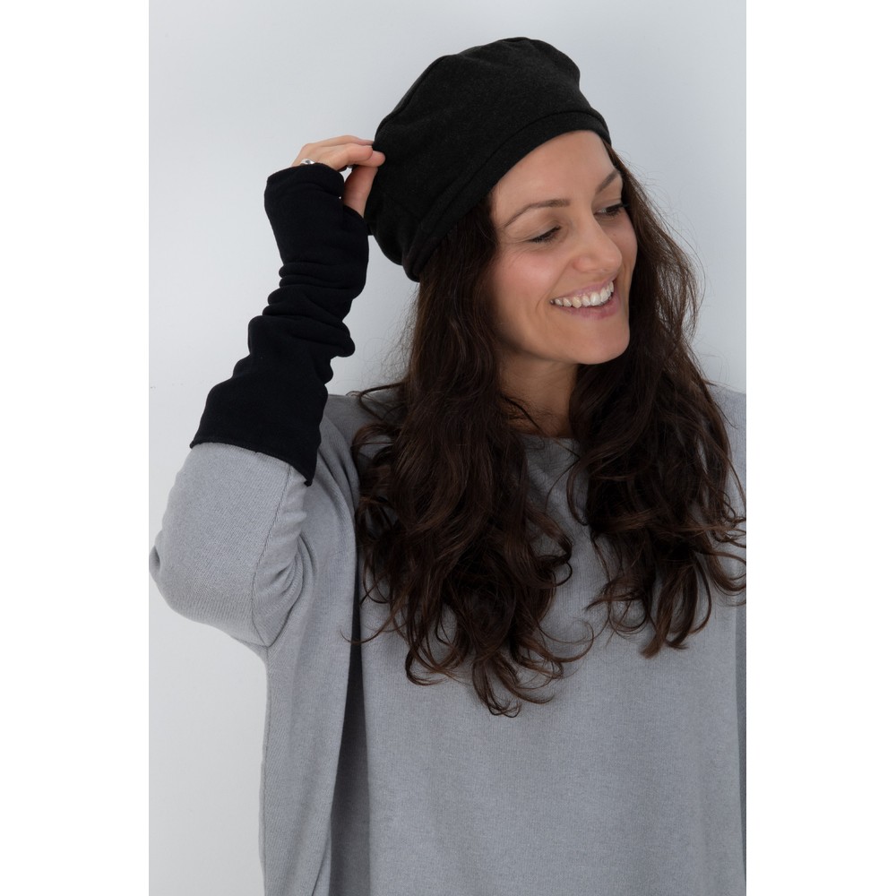 Mama B Cotto U Nero Fleece Gloves Nero