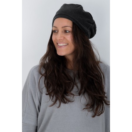 Mama B Basko U Antracite Plain Beret - Grey