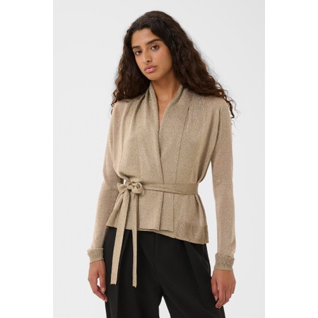 InWear Thani Gold Short Cardigan - Gold
