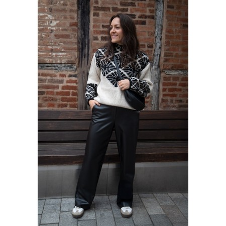Skatie Jacquard Sweater - Black
