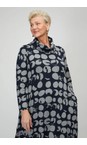 Sahara Night / Dove Textured Brushed Spot Bubble Dress  
