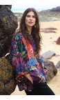 Sahara Multi Sahara Winter Patchwork Silk Shirt  