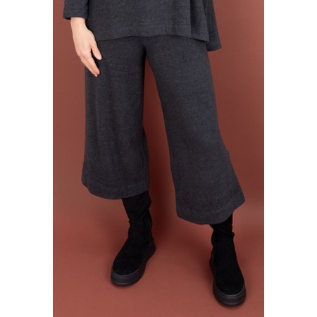 Mama B Giba Antracite Plain Fleece Trouser - Grey