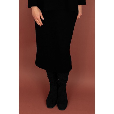 Mama B Lilla U Nero Plain Fleece Skirt - Black