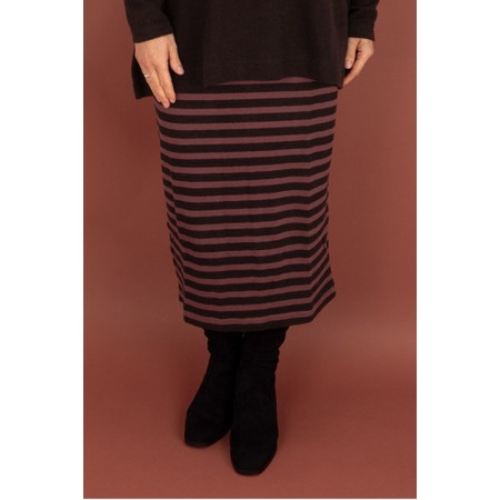 Mama B Lilla R Stripe Fleece Skirt - Purple