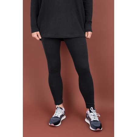 Mama B Plain Antracite Fleece Legging - Grey