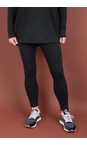 Mama B Antracite Plain Antracite Fleece Legging  