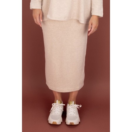 Mama B Lilla U Lievito Plain Fleece Skirt - Off-White
