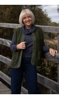 Amazing Woman Musch Olive  Teddy Borg Fleece Gilet  