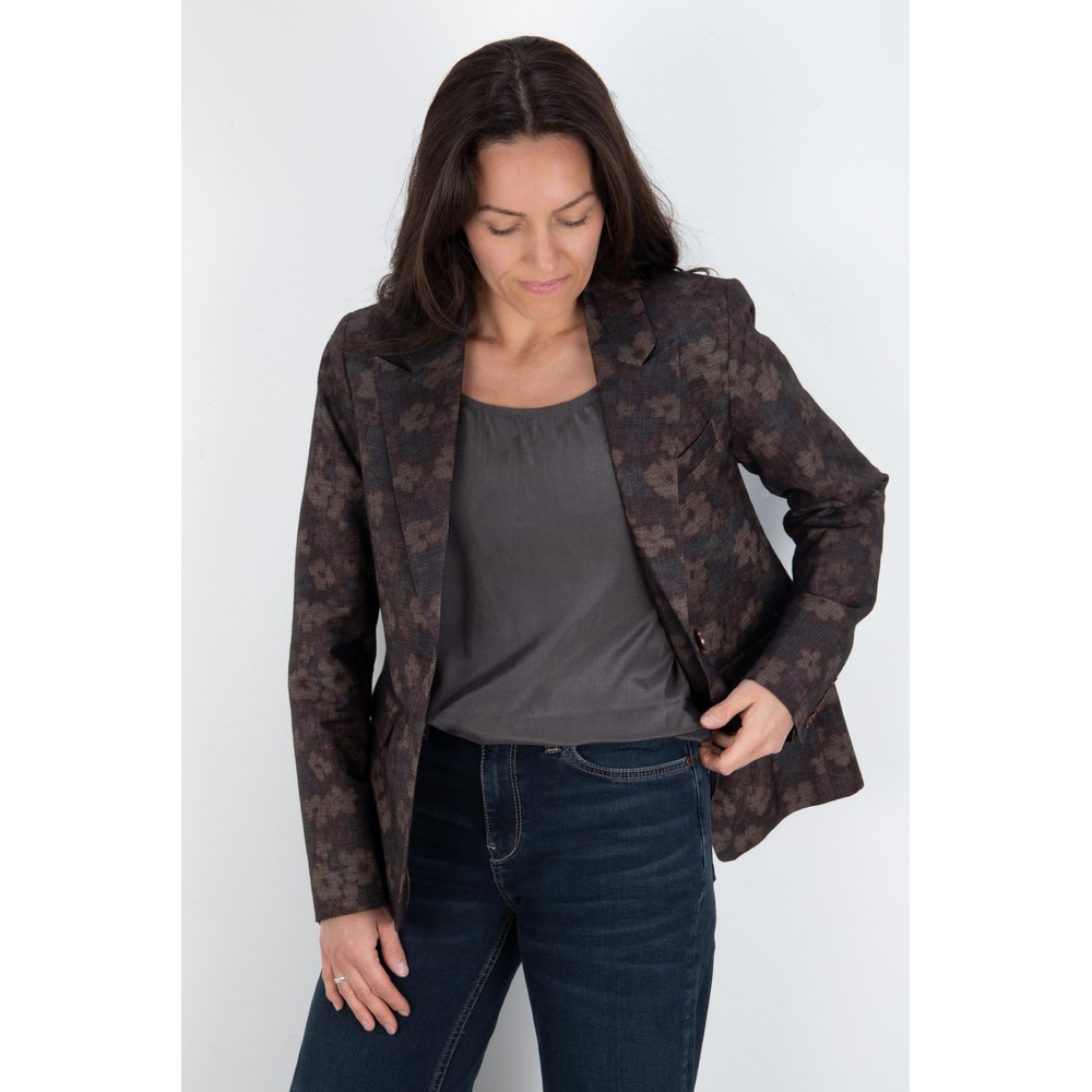 Mos Mosh Linea Finni Floral Blazer 159 Fudge