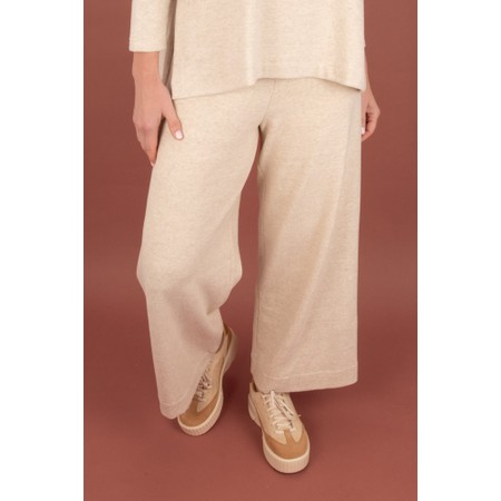 Mama B Gheppio Lievito Plain Fleece Trouser - Off-White