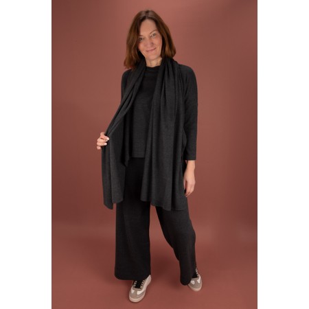 Mama B Segovia U Anthracite Plain Fleece Scarf - Grey