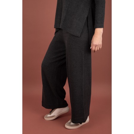 Mama B Gheppio Anthracite Plain Fleece Trouser - Grey
