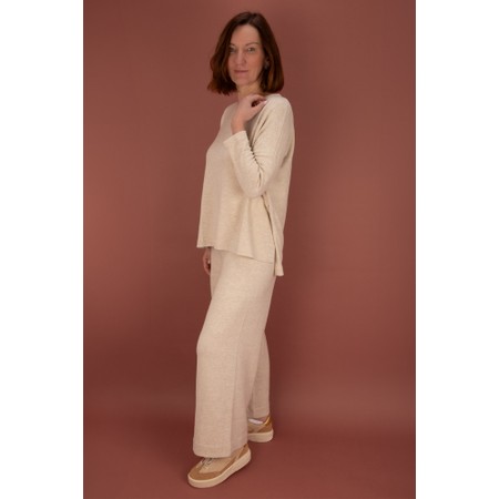 Mama B Emotiva Lievito Relaxed Fleece Jumper - Off-White