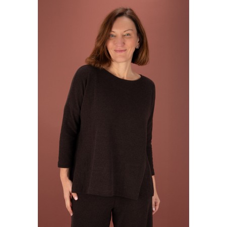 Mama B Emotiva Moro Relaxed Fleece Jumper - Brown