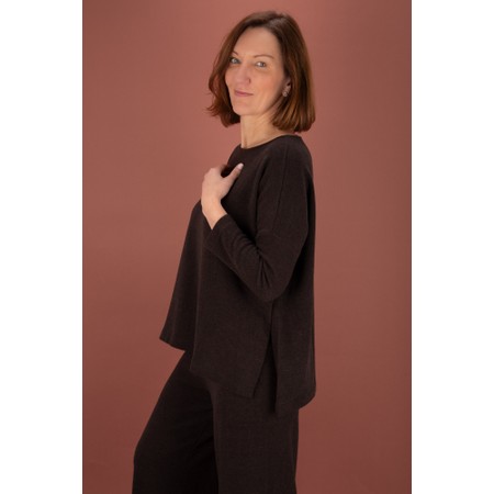 Mama B Emotiva Moro Relaxed Fleece Jumper - Brown