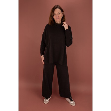 Mama B Zita U Moro Fleece Side Split Jumper - Brown