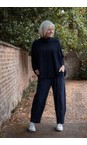 Amazing Woman Navy Gina Navy Jersey Bubble Trouser  