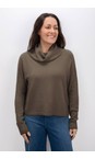 Amazing Woman Slate  Jannie Slate  Supersoft Cowl Boxy Knit  