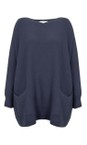 Amazing Woman Shadow Caryf X Shadow Round Neck Oversized Jumper  