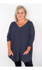 Amazing Woman Shadow Caryf X Shadow Round Neck Oversized Jumper  