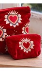 Elizabeth Scarlett Rouge Enchanted Heart Velvet Coin Purse  
