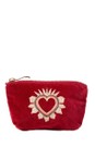 Elizabeth Scarlett Rouge Enchanted Heart Velvet Coin Purse  