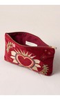 Elizabeth Scarlett Rouge Enchanted Heart Velvet Everyday Pouch  