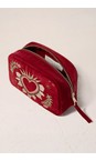 Elizabeth Scarlett Rouge Enchanted Heart Velvet Makeup Bag  