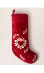 Elizabeth Scarlett Rouge Enchanted Heart Velvet Stocking  