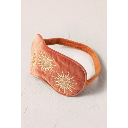Elizabeth Scarlett Sun Goddess Velvet Eye Mask - Red