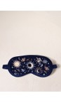 Elizabeth Scarlett Navy Boho Mysticism Navy Velvet Eye Mask  