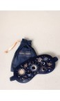 Elizabeth Scarlett Navy Boho Mysticism Navy Velvet Eye Mask  