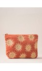 Elizabeth Scarlett Rust Sun Goddess Rust Velvet Everyday Pouch  