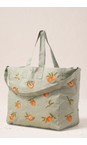 Elizabeth Scarlett Sage Orange Blossom Carryall  